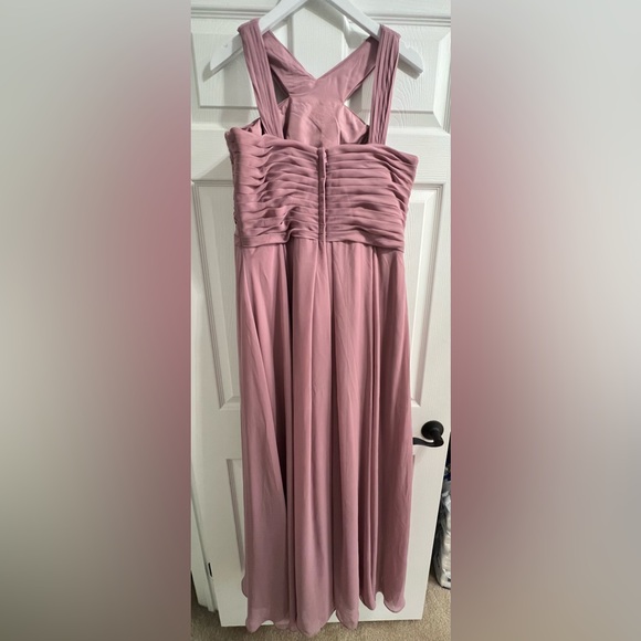 AZAZIE KALEIGH Vintage Mauve Chiffon Dress - Picture 3 of 5